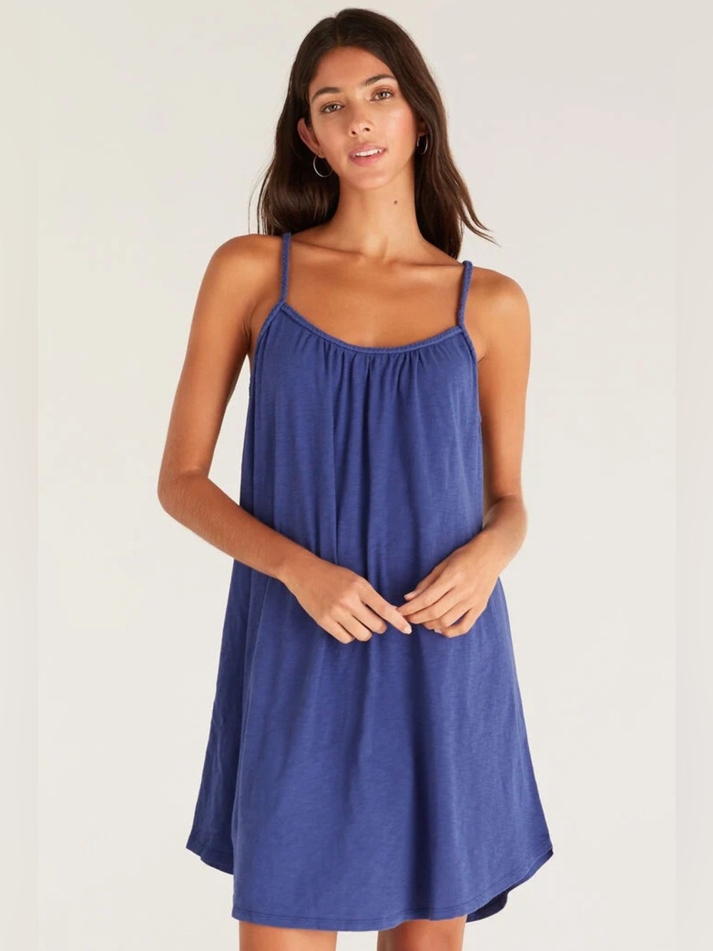 NWT Z Supply SELENA SLUB Mini Dress In COASTLINE Size Small